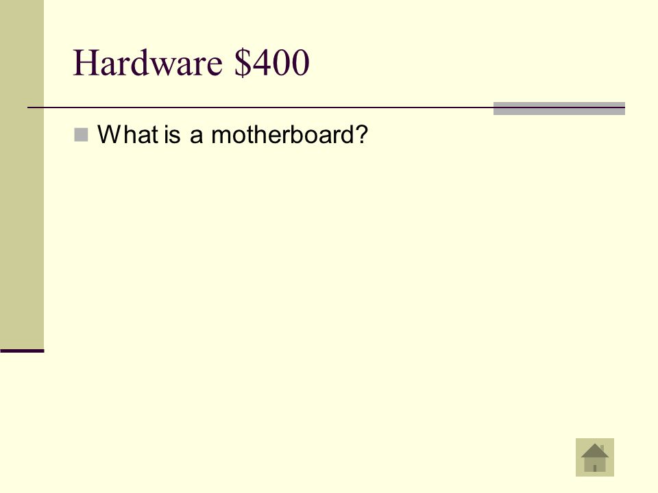 Hardware $400