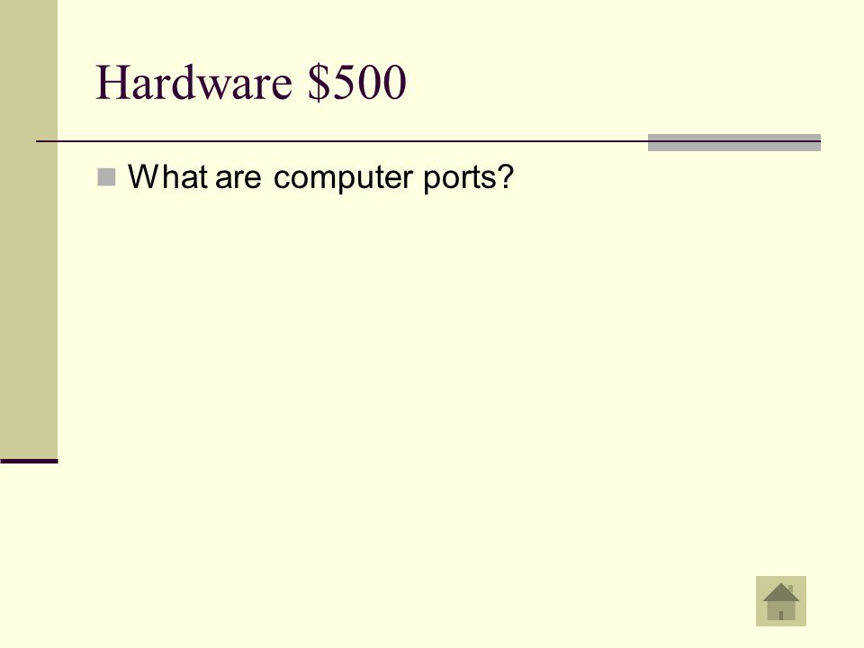 Hardware $500