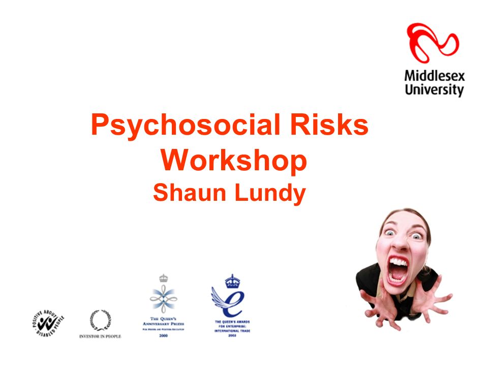 Psychosocial Risks Workshop Shaun Lundy