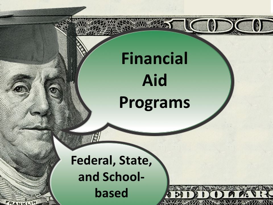 Financial Aid Programs Federal, State, and School- based