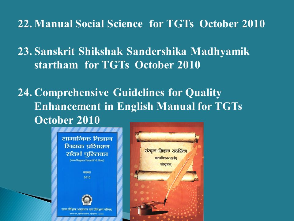 22. Manual Social Science for TGTs October