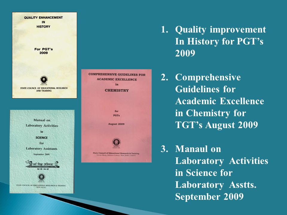 1. Quality improvement In History for PGT’s