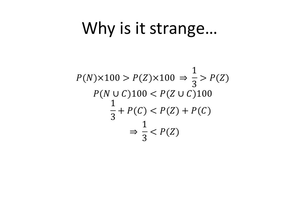 Why is it strange…