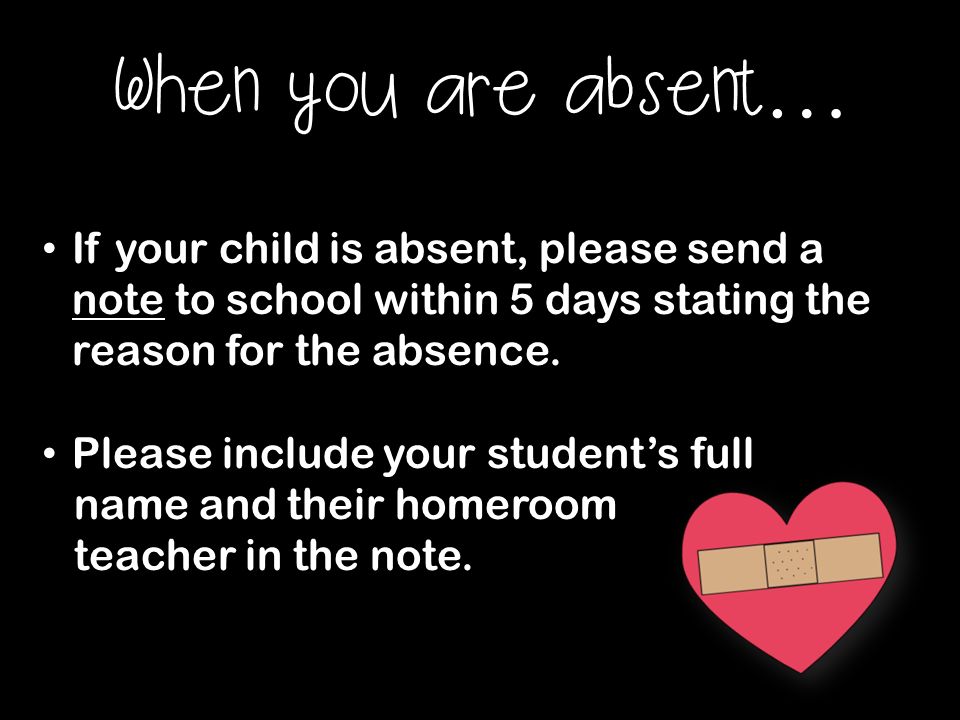 What happens when I am absent