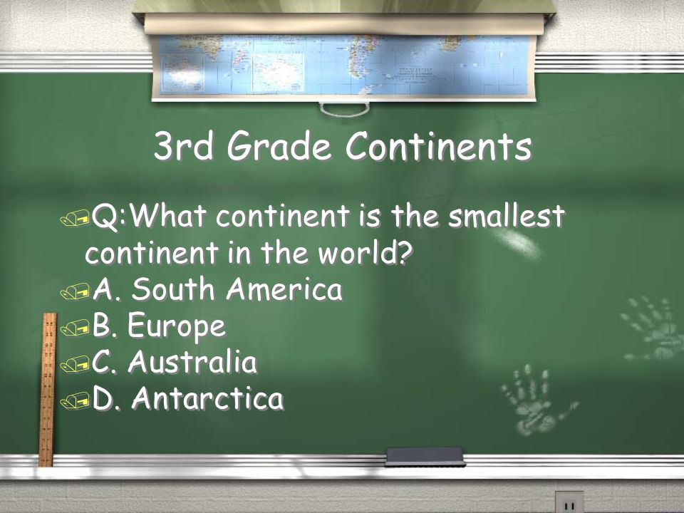 3rd Grade Countries Answer / A. Africa Return