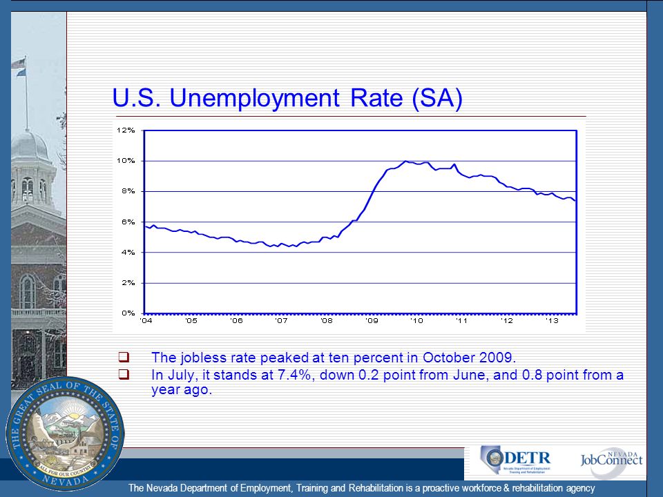 The Nevada Department of Employment, Training and Rehabilitation is a proactive workforce & rehabilitation agency U.S.