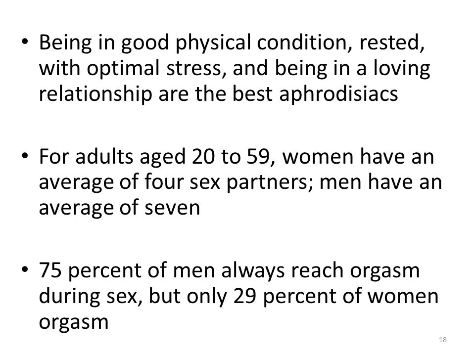 What percent of women have an orgasm during sex Join told What percent of women have an orgasm during sex sorry, that
