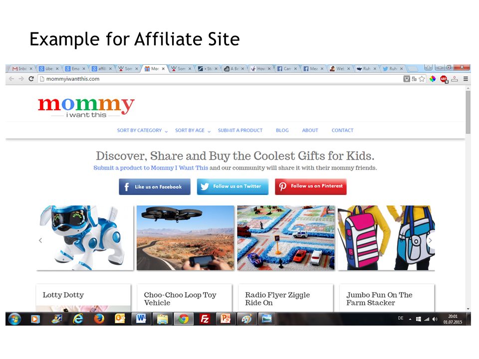 Example for Affiliate Site