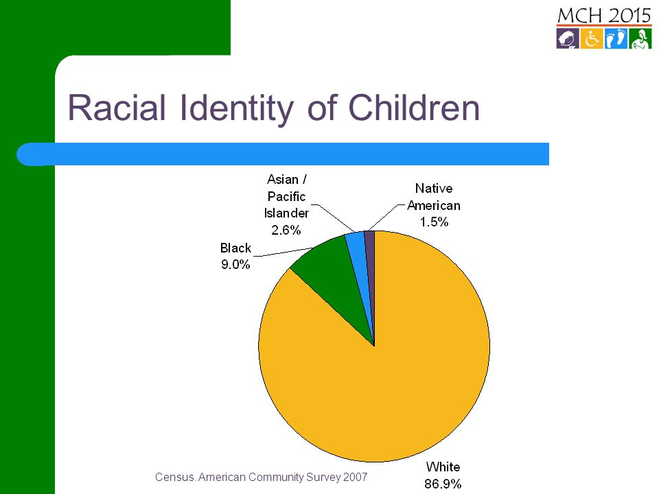 Racial Identity of Children Census. American Community Survey 2007