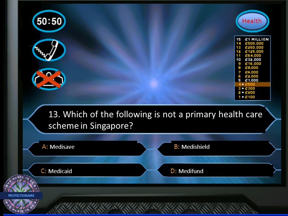 13. Which of the following is not a primary health care scheme in Singapore.