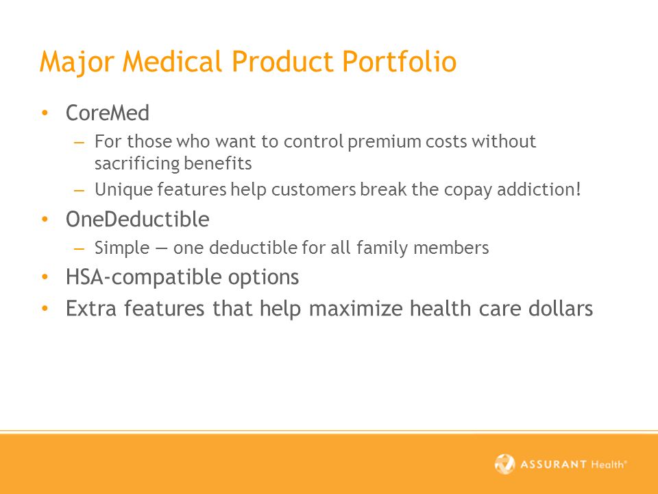 Assurant Health No matter how the industry changes, you can rely on us to  keep you selling. - ppt download