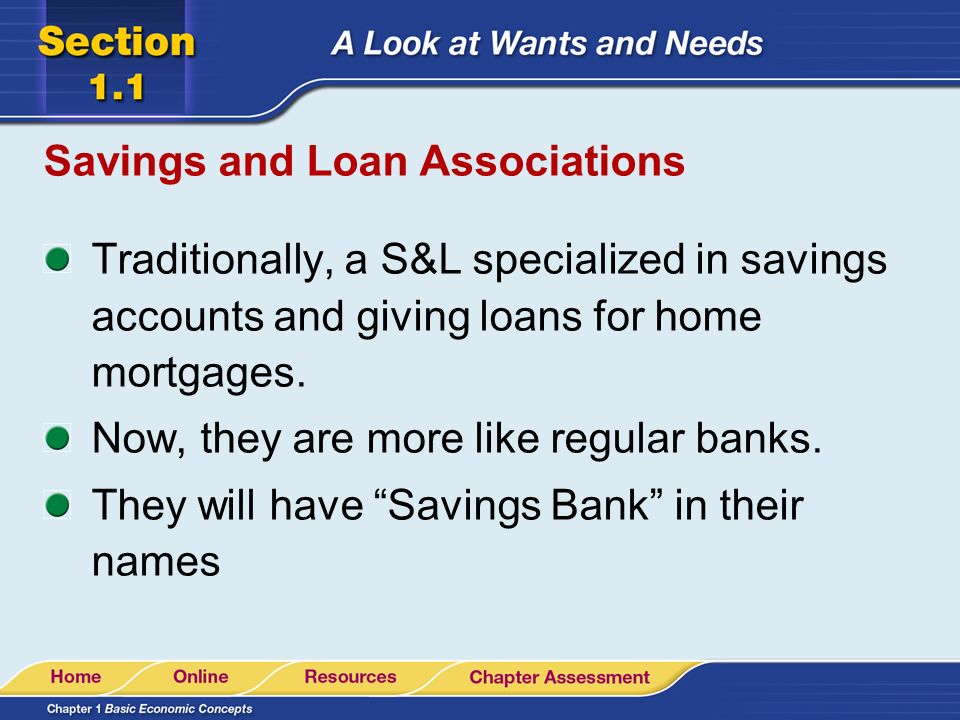 Commercial Banks Often called full service banks Offer checking & savings accounts, give loans