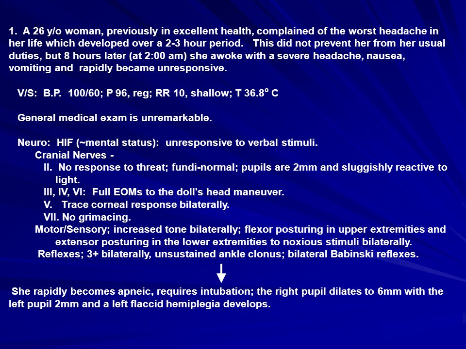 Acute Neurology – Clinical Vignettes Ronald G. Wiley, MD, PhD VA ppt ...