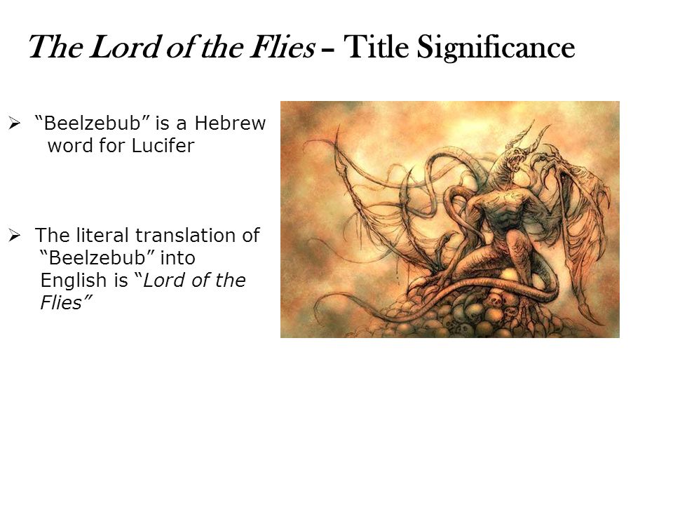 meaning of the title lord of the flies
