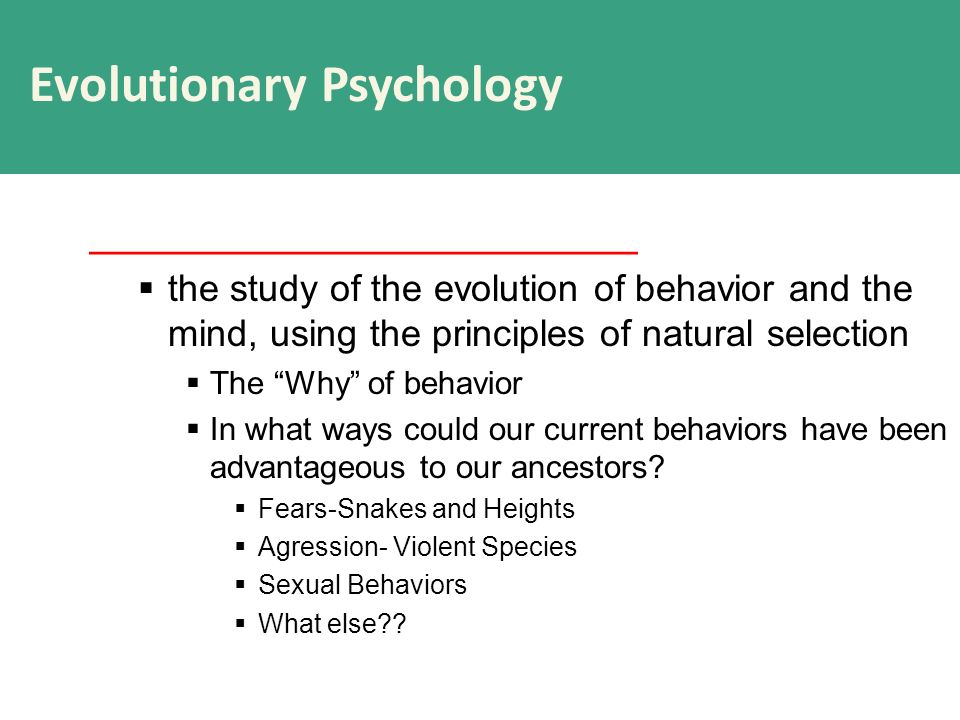 Evolutionary Psychology Evolution