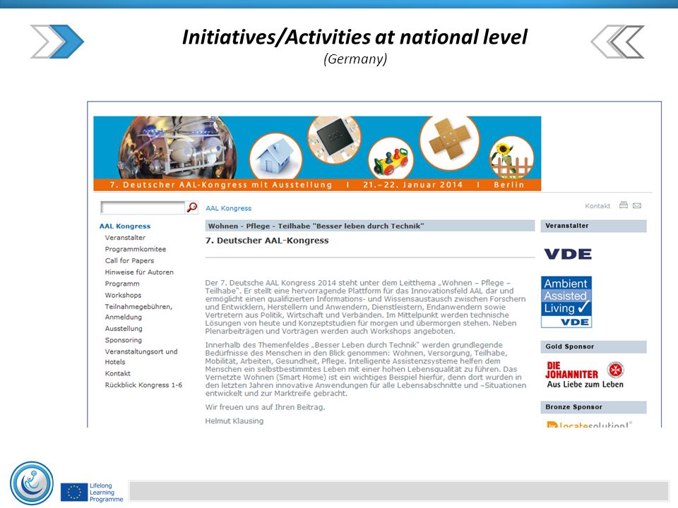 Initiatives/Activities at national level (Germany)