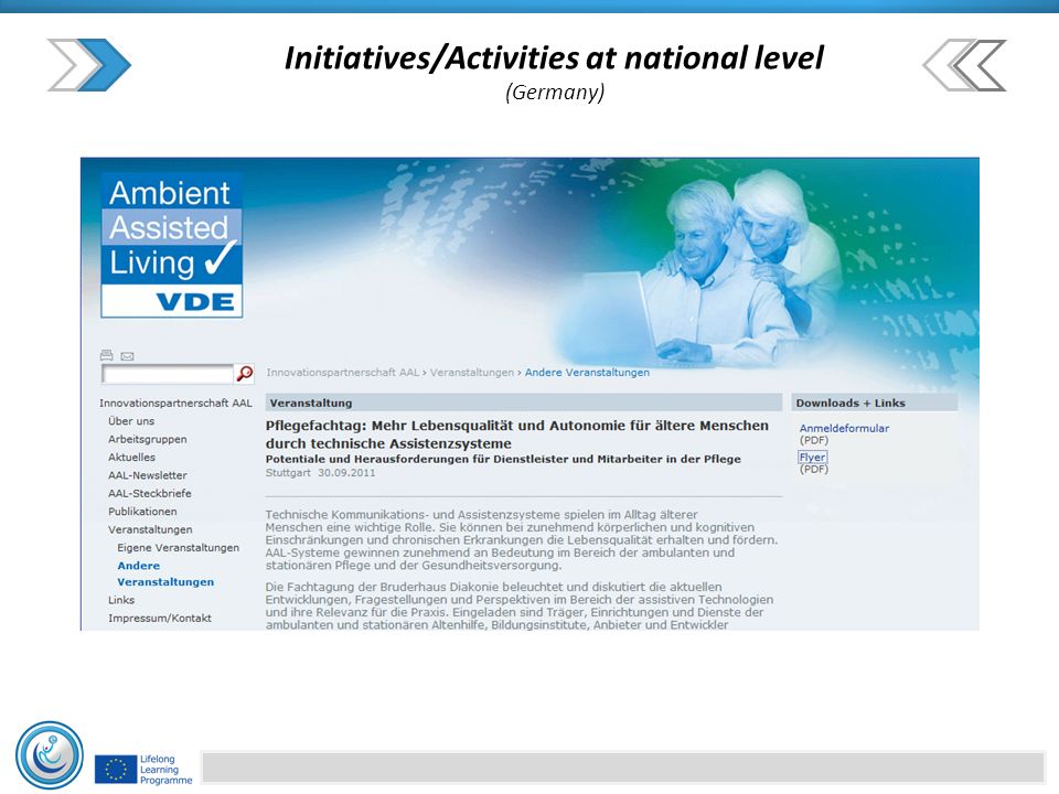 Initiatives/Activities at national level (Germany)