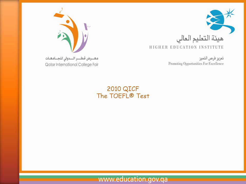 Copyright © 2010 by Educational Testing Service. All rights reserved.