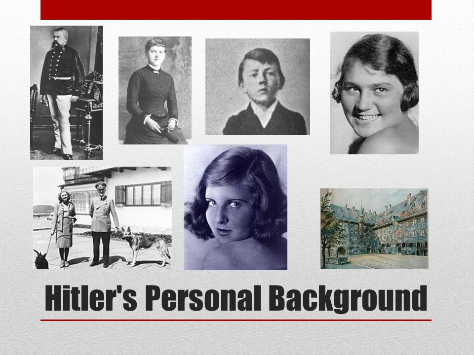 Hitler s Personal Background