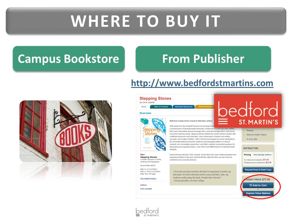 WHERE TO BUY IT From Publisher Campus Bookstore