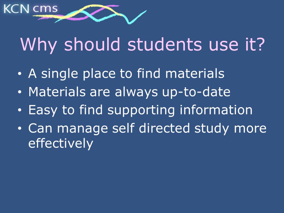 Why should students use it.