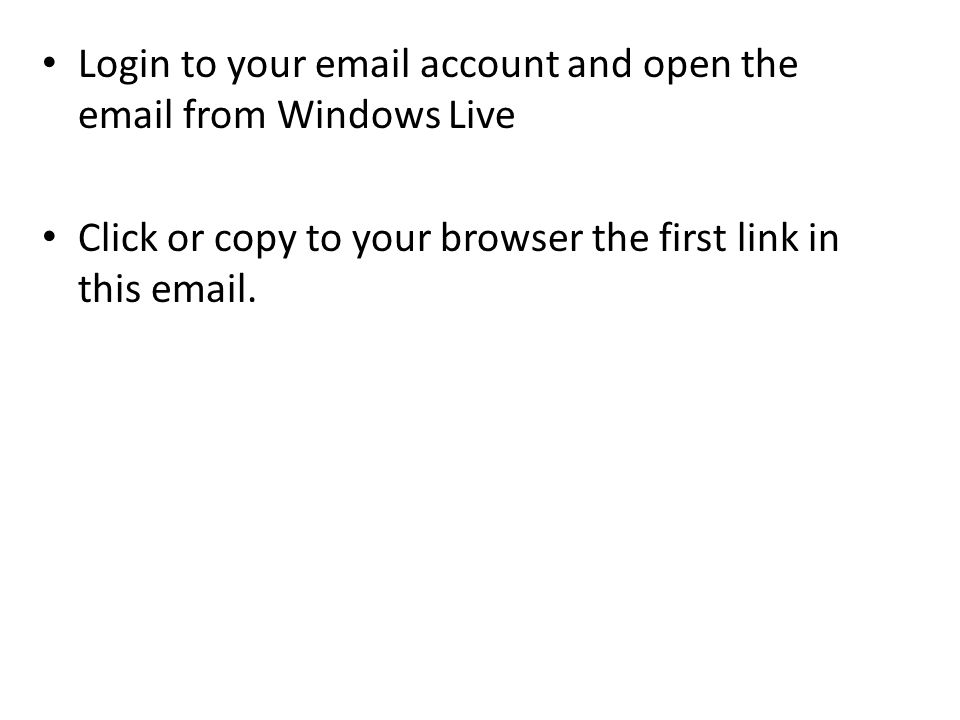 Login to your  account and open the  from Windows Live Click or copy to your browser the first link in this  .
