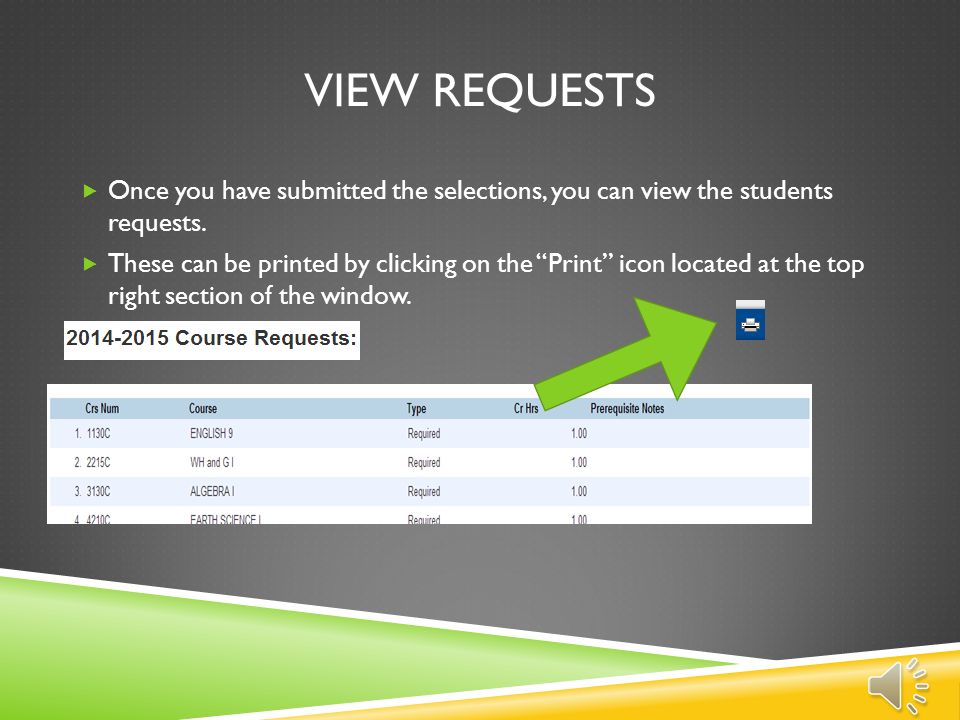 COMPLETING RECOMMENDATIONS  Once you are done, click once on the submit button.