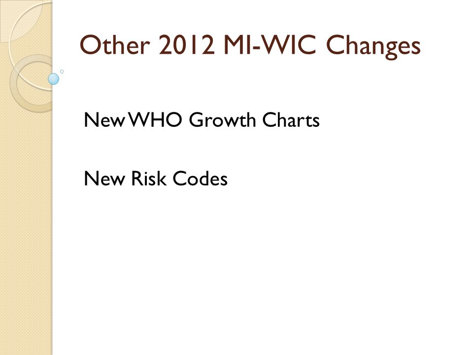 Wic Growth Chart
