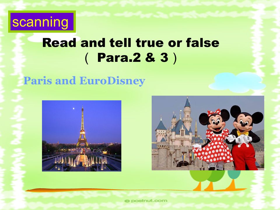 France is calling Food Paris EuroDisney The Channel Tunnel Art and culture The centre of France Skim the article.