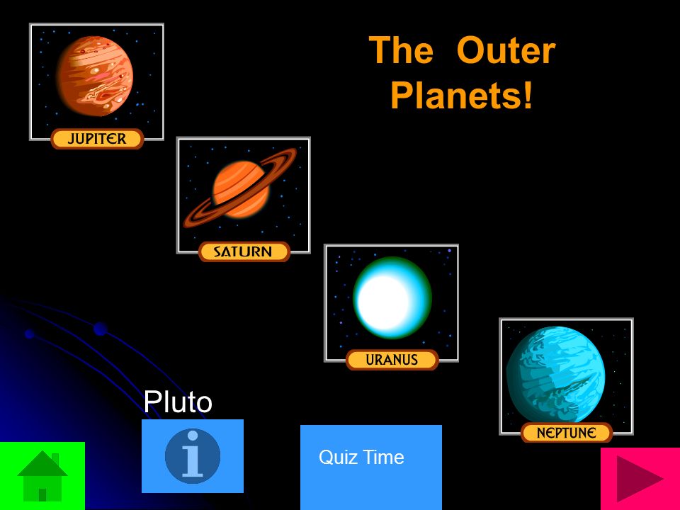 The Outer Planets! Pluto Quiz Time