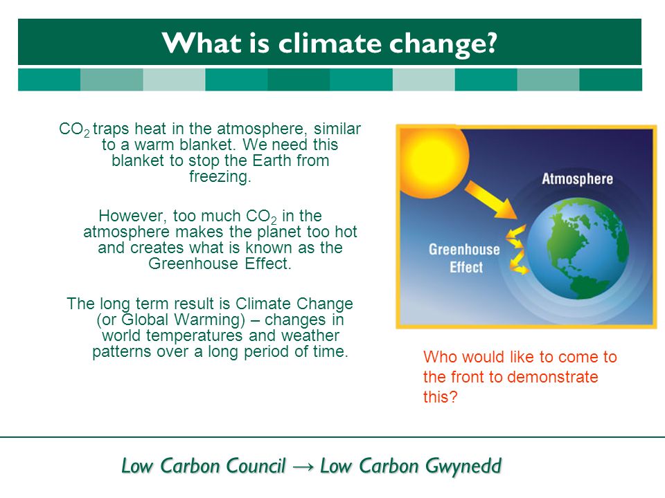 Low Carbon Council → Low Carbon Gwynedd What is climate change.