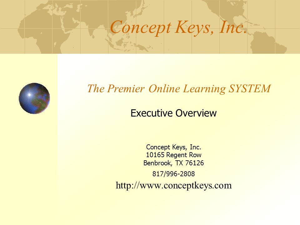 Concept Keys Inc The Premier Online Learning System - 