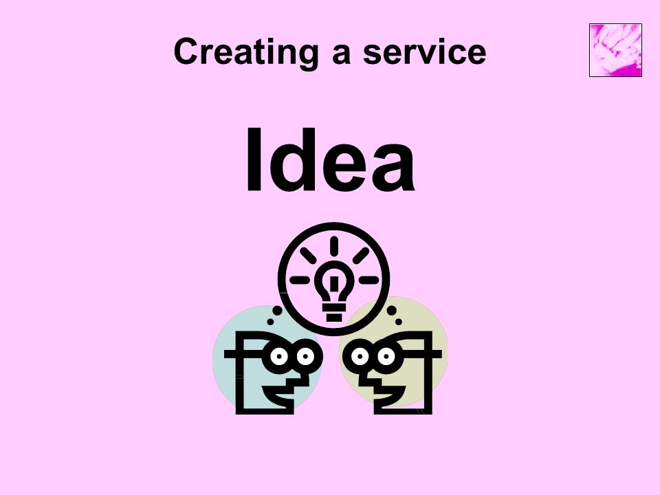 Creating a service Idea