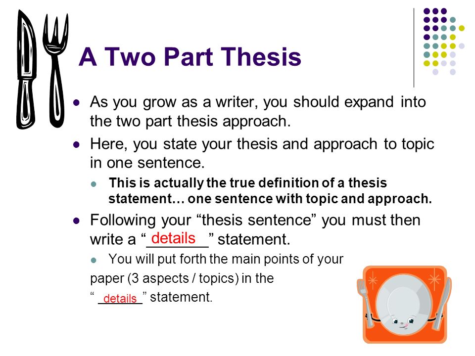 can a thesis be two sentences can a thesis be two sentences