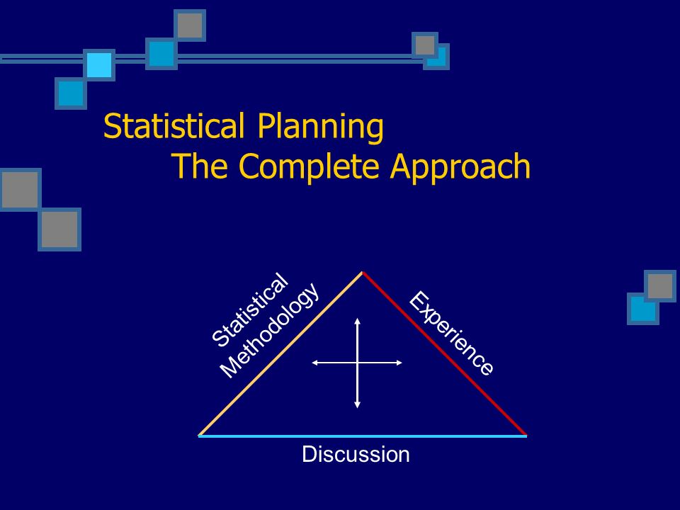 Statistical Planning The Complete Approach Statistical Methodology Experience Discussion