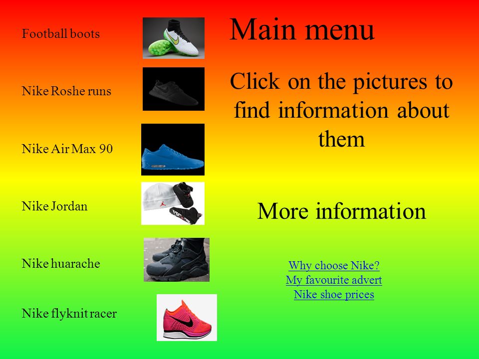 Nike This presentation is about Nike shoes and different kind of shoes and  colours. - ppt download