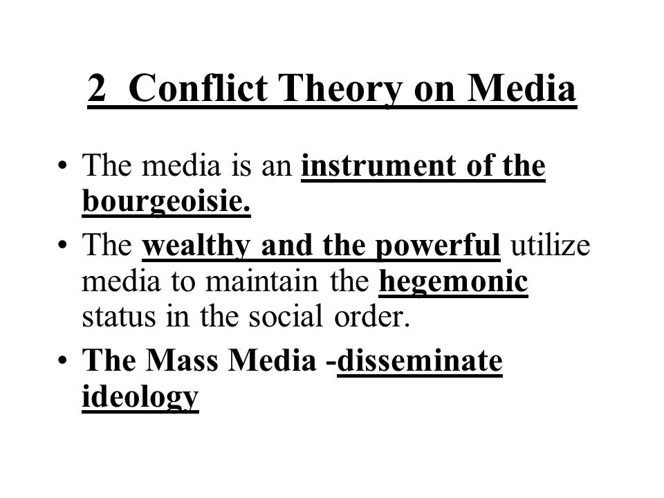 functionalist theory of media pdf conflict perspective of mass media