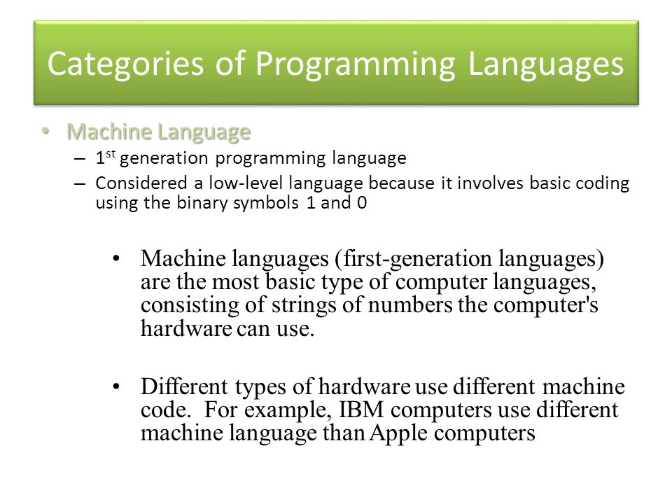 types of basic programming language types of basic programming language