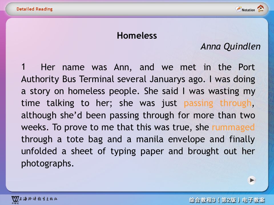 homeless anna quindlen analysis