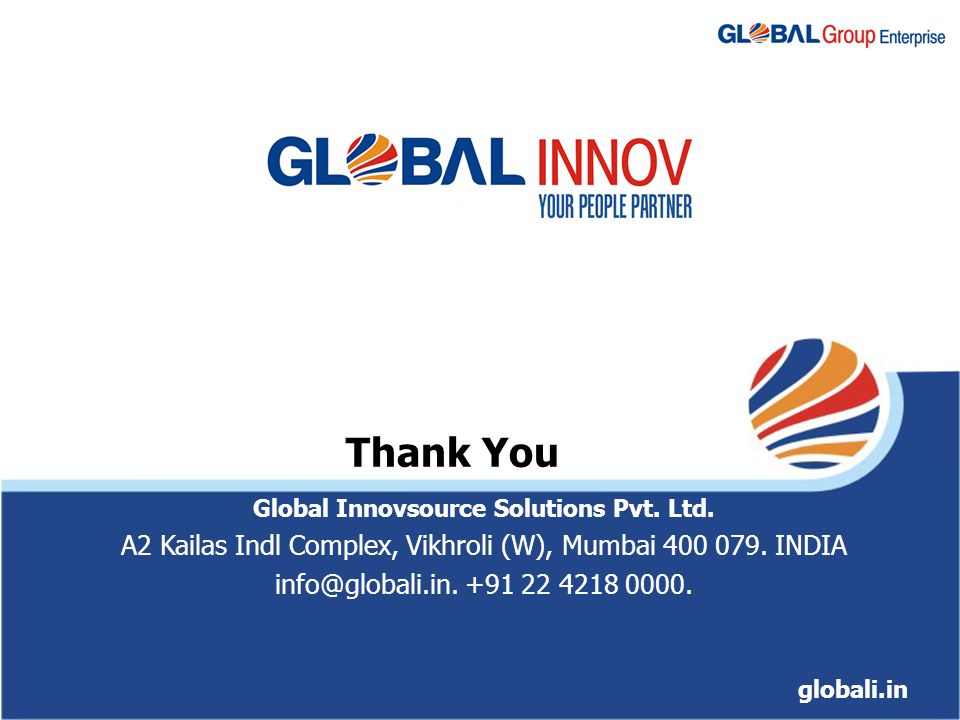 Thank You Global Innovsource Solutions Pvt. Ltd.