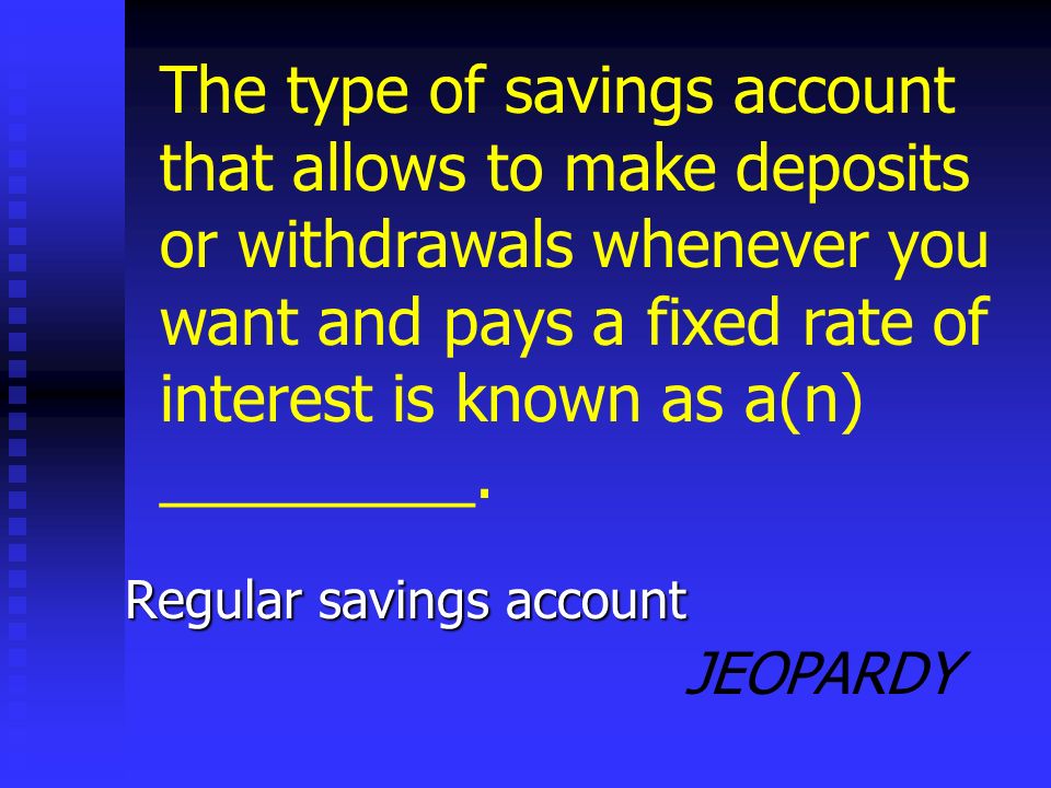 JEOPARDY Favorable interest rates Free or low cost checking Will it loan me money Is it FDIC or SAIF insured Convenient locations Other services Name three things you should consider when comparing financial institutions.