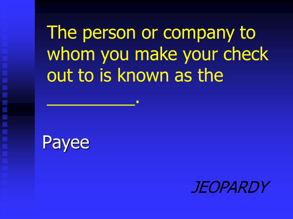 JEOPARDY Restrictive endorsement The type of endorsement where you can only deposit the money in your account since you wrote For Deposit Only above your signature is known as a(n) ________.