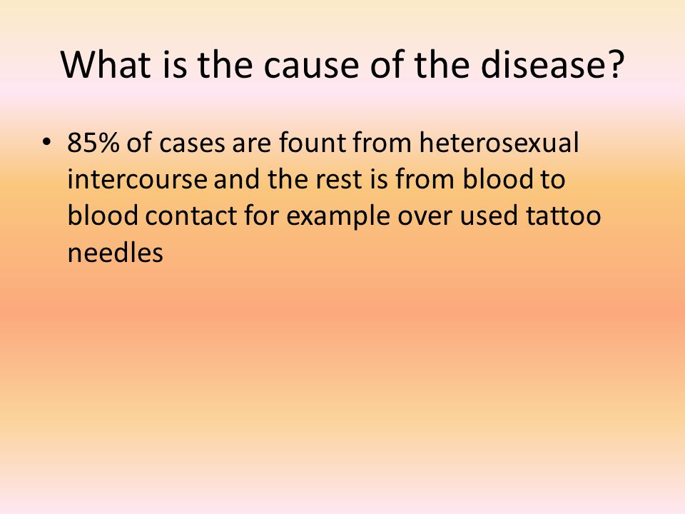 What is the cause of the disease.