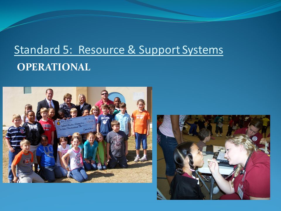 Standard 5: Resource & Support Systems OPERATIONAL