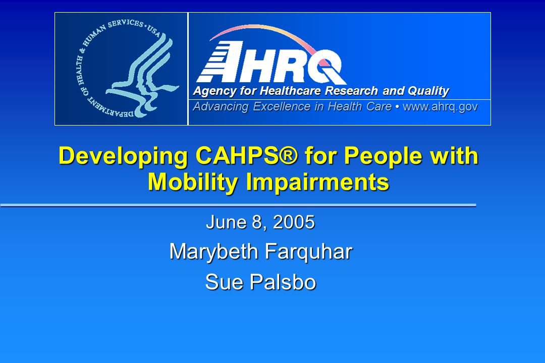 Agency For Healthcare Research And Quality Advancing Excellence In - 1 agency for healthcare research