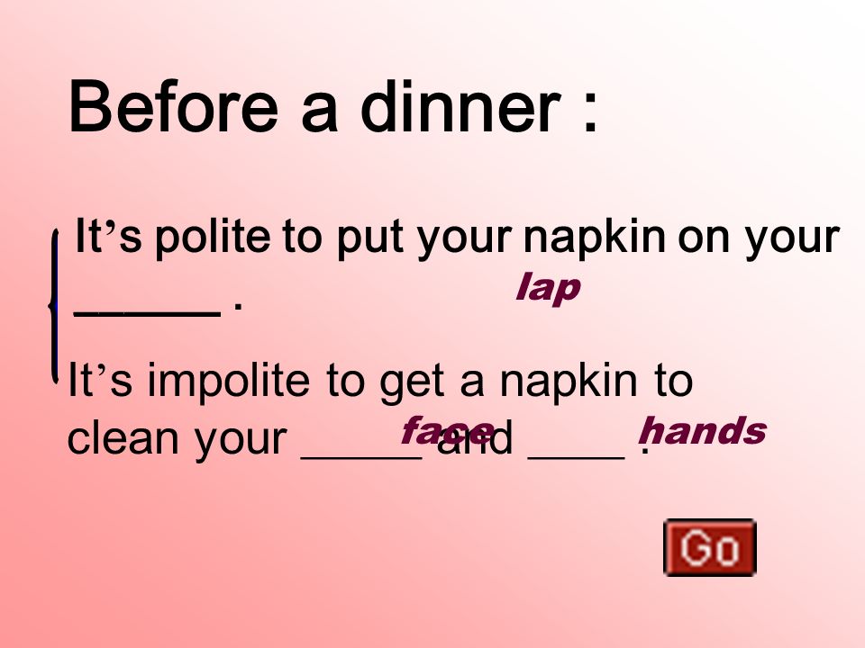 What is polite and what is impolite at a Western dinner party .