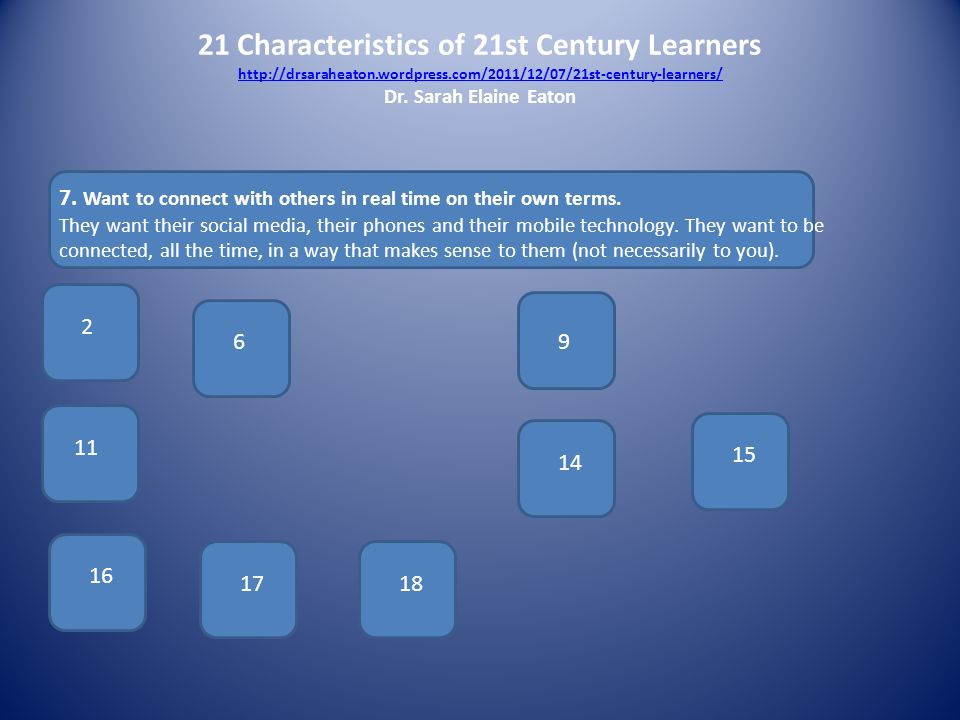 21 Characteristics of 21st Century Learners   Dr.