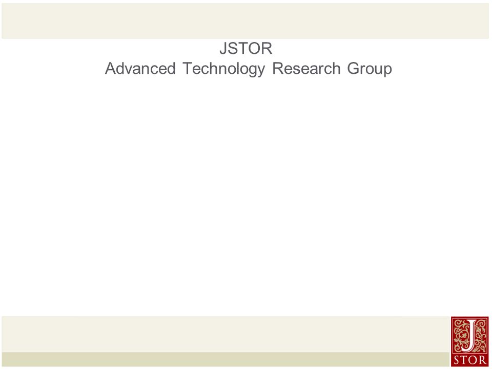 jstor research papers