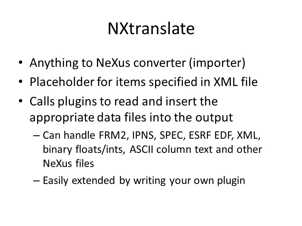 nexus plugin specs nexus plugin specs