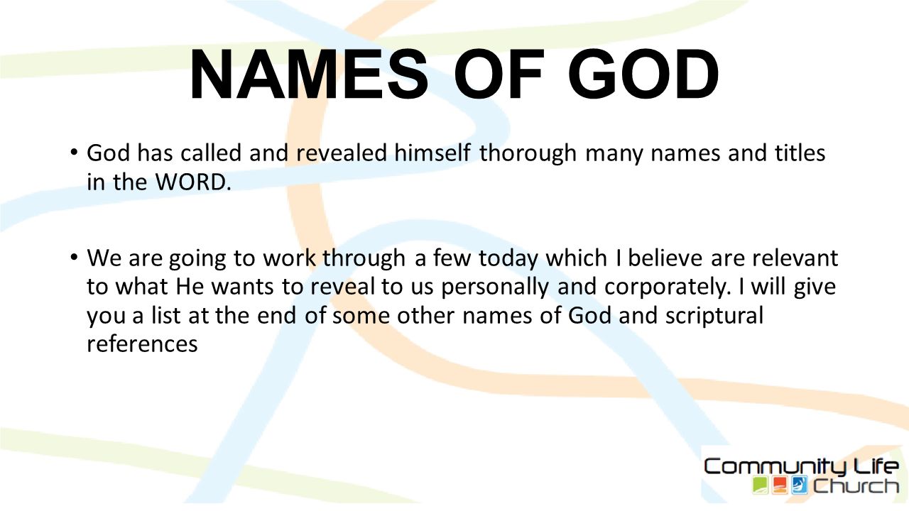 The Nature Of God Pt 3 His Nature Revealed Through His Names